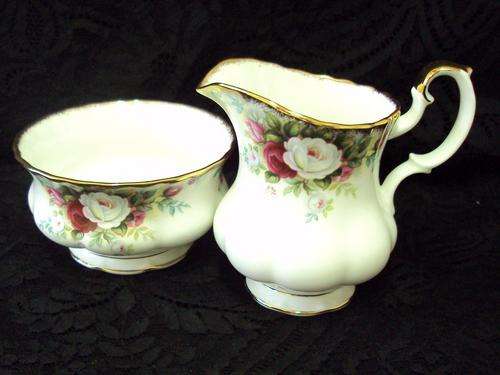 ROYAL ALBERT "CELEBRATION"  MILK AND SUGAR