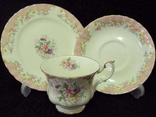 ROYAL ALBERT "SERENITY" TEA TRIO