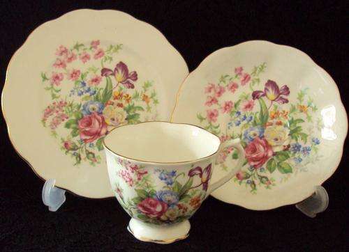 ROYAL ALBERT "NOSEGAY" ? TEA TRIO