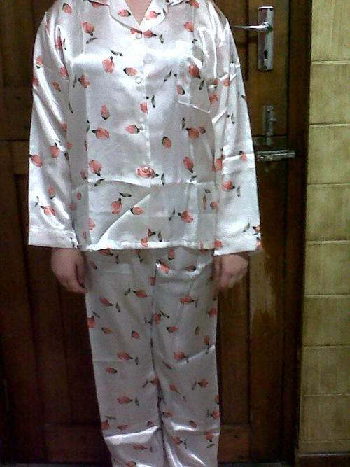 SILK  LONG  PYJAMAS  - LAST OF STOCK   R50.00 ONLY  XLARGE