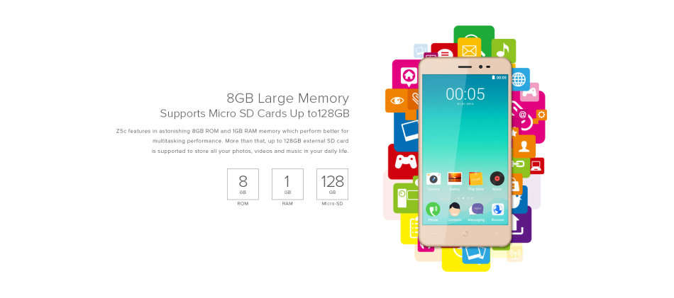 Leagoo Z5C 5" Dual Sim Android Smartphone