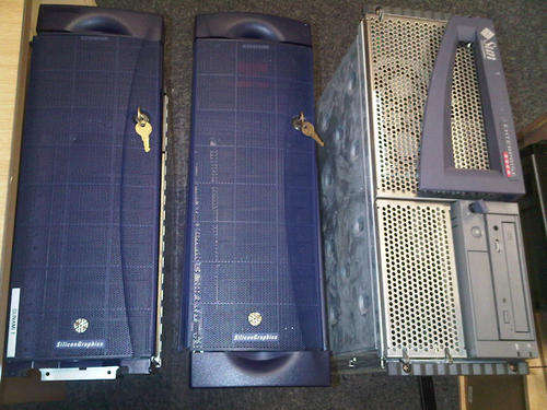 3 servers - 2 x Silicon Graphics servers, 1 x Sun server