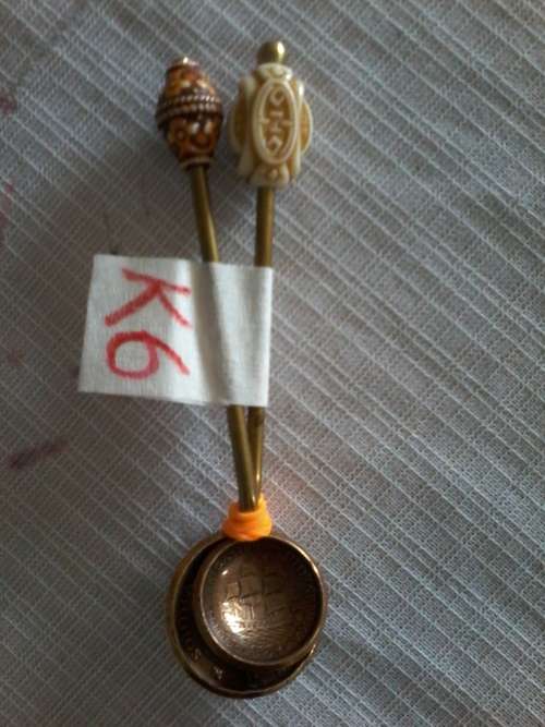 1 penny coin spoons  AND 1 ½ penny spoon
