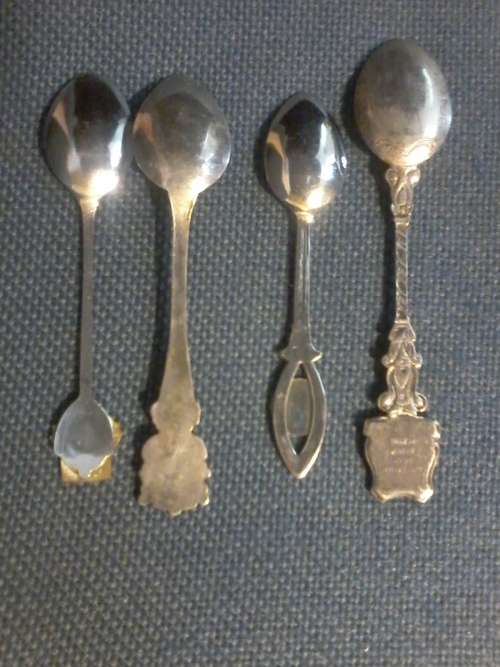 4 spoons 2x Rolex  Geneve Wine god, Chinese
