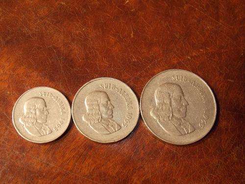 1965 Van Riebeeck 5c 10c & 20c Collection  **3 Coins**