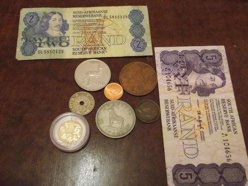 Collection of old Circulated, UNC and Mandela Featured Coins