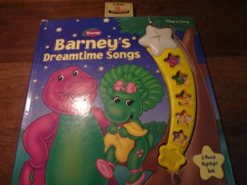 Play a Sound - Barney's Dreamtime songs (hard board book) working excludes batteries