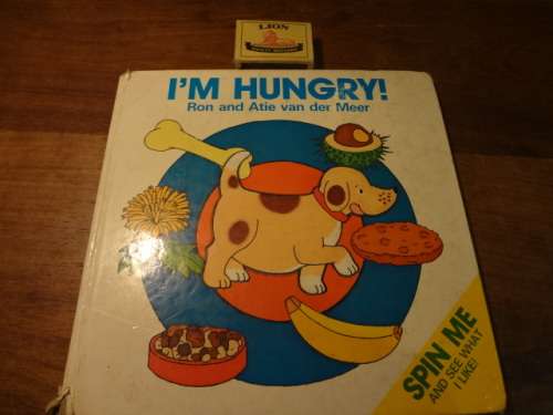 I'm Hungry - Ron and Atie van der Meer (hard cover spin me book) - book worn