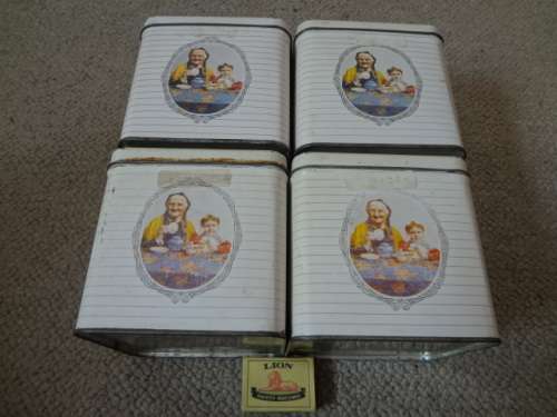 PRICE REDUCED VINTAGE MAZAWATTEE TEA TINS x 4