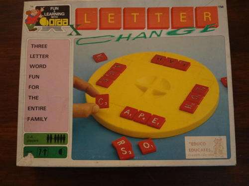 educational toy game -letter change