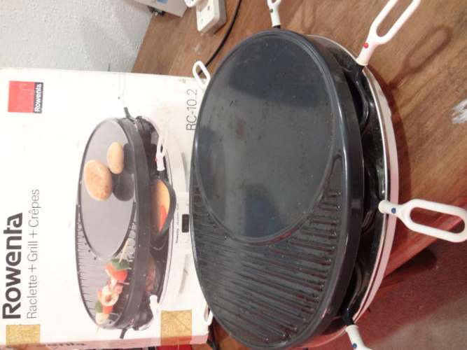 Raclette+Grill+Crepes Set with 8 pans