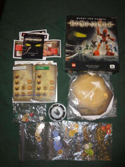 Lego BIONICLE Quest For Makuta adventure board game - complete