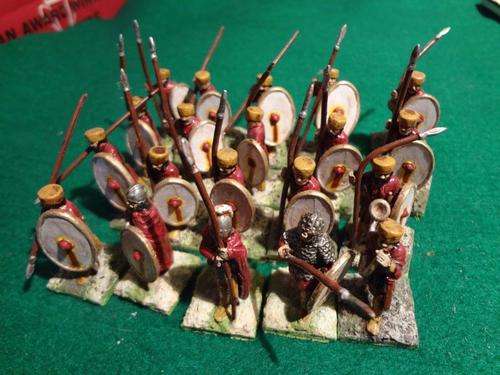 28mm Ancient Dark Ages Spearman x 20 (metal soldiers)