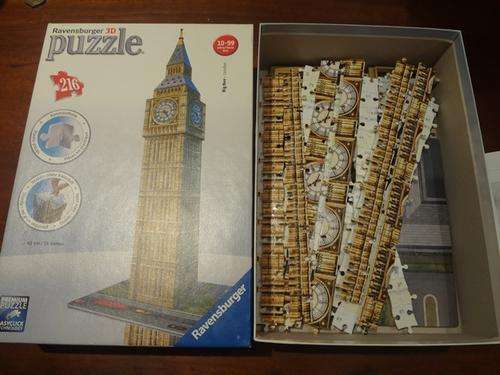 Ravensburger 3D Puzzle - Big Ben (London) - 219 pieces - complete