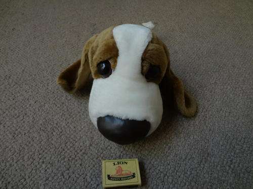 Soft and cuddly basset hound soft toy