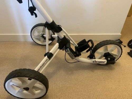 Clicgear 3.5+ Golf Push Cart Silver/Black + FREE Cooler Bag Included