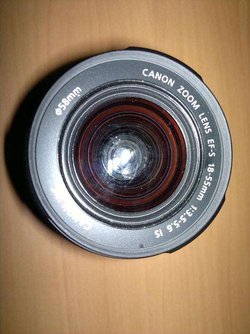 Canon EF-S 18-55mm IS with both lens Caps