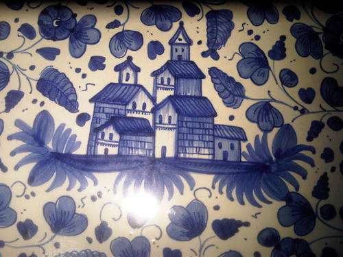 BIG BEAUTIFULL ITALIAN BOWL / PLATE ....290MM  BARGAIN ! ! !STAMPED ...