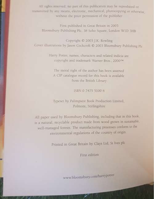 Harry Potter and the Order of the Phoenix