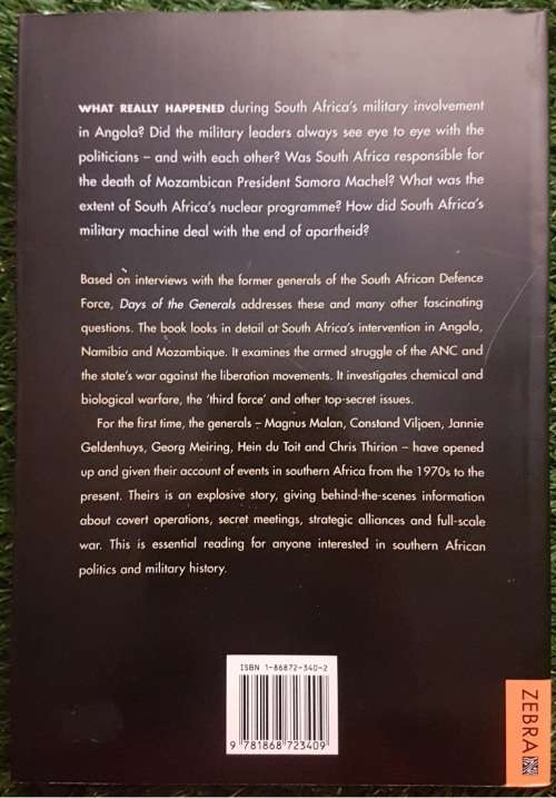 Days of the Generals   Hilton Hamann