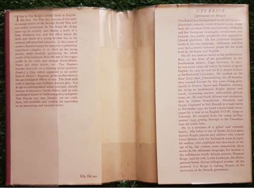 The Dream and the Desert.   Uys Krige