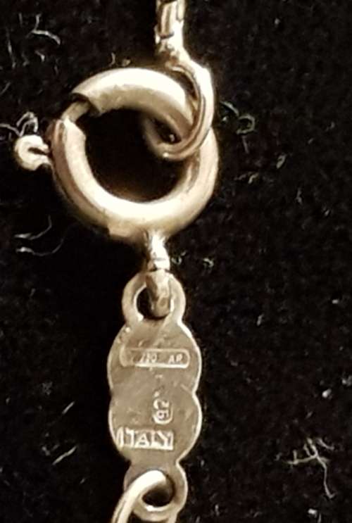 Sterling Silver 925 italy Stamped Ball Bracelet