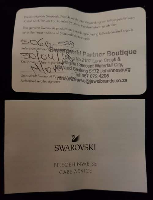 Authentic Swarovski  Faceted Crystal Cufflinks