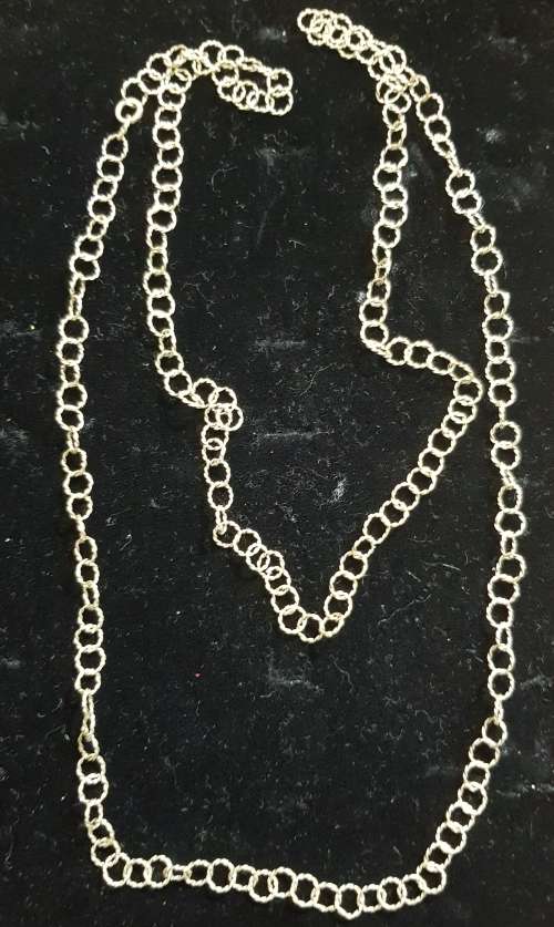 Vintage Silver 800 Unusual Long Chain