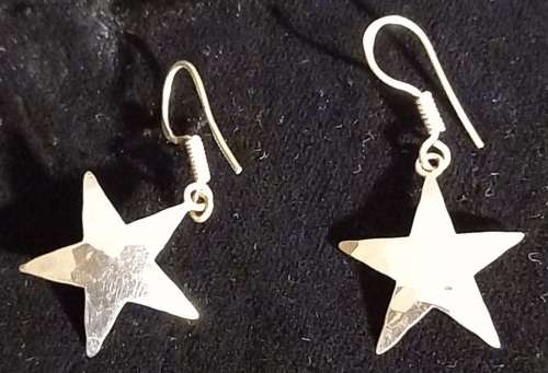Sterling Silver Star Earrings