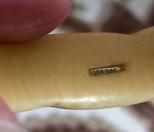 Vintage 14ct Wire Ivory Twist Bangle