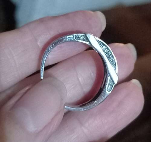 Sterling Silver 925 Men's Cubic Zirconia Ring