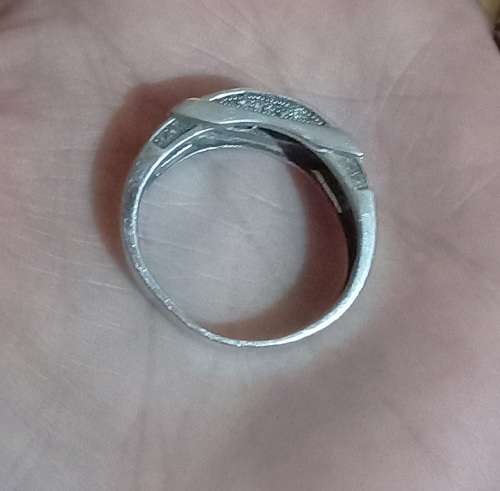 Sterling Silver 925 Men's Cubic Zirconia Ring