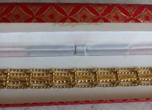 Vintage Stunning K & L 14ct Rolled Gold Bracelet