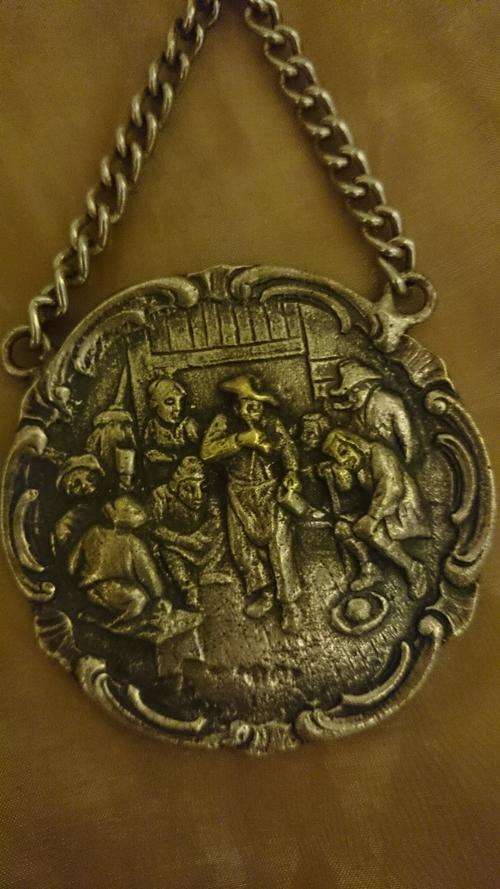 Silver Plated Brass Pendant with Chain