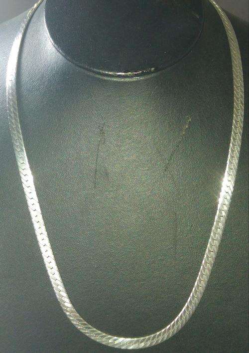 Sterling Silver Herringbone Flat Chain 17grams
