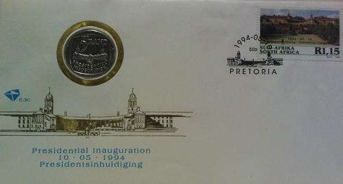 1994 Inauguration FDC6.3C With original Proof Inauguration R5. As issued in 1994