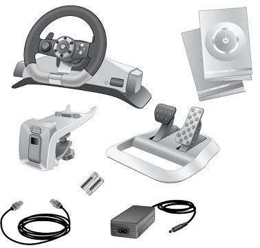 Original Xbox Wireless Steering wheel & Pedals