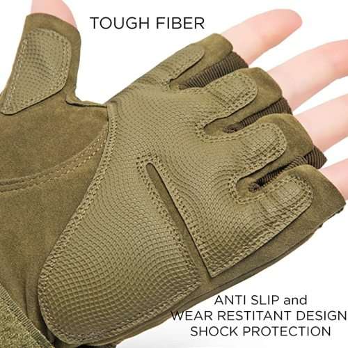 # 5 - Green Glove Half Finger with ventilation / MEDIUM