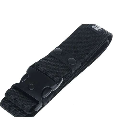 Tactical Nylon Adjustable Belt Military Buckle Gun Belt Quick Release Army Belts - BLACK