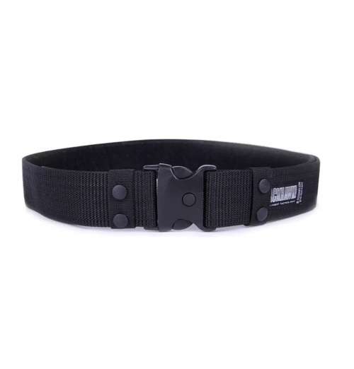 Tactical Nylon Adjustable Belt Military Buckle Gun Belt Quick Release Army Belts - BLACK