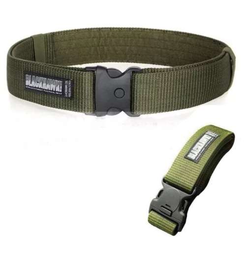 Tactical Nylon Adjustable Belt Military Buckle Gun Belt Quick Release Army Belts -GREEN