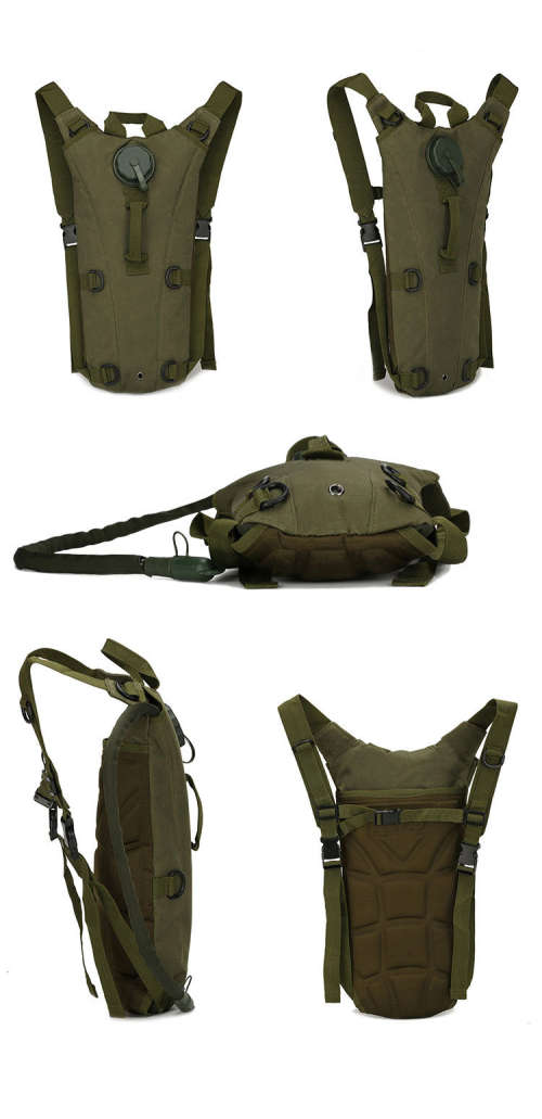 3L Tactical Hydration Backpack Military Water Bag Pouch Outdoor Running Cycling Camping Rucksack