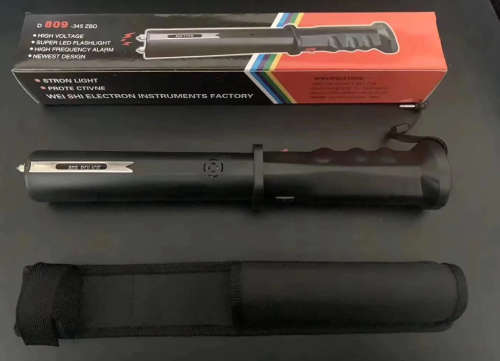 809 Self Defense Electrical Flashlight Shocker Stun Guns with Alarm (Missing Charging Cable)