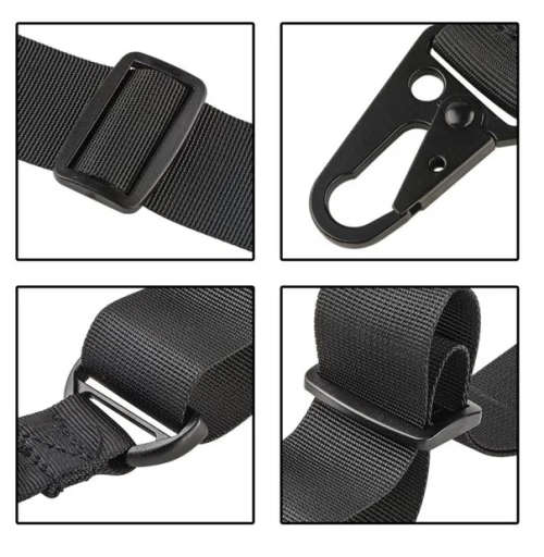 Two point Rifle Tactical Gun Sling Shoulder  Belt Strap (BLACK)
