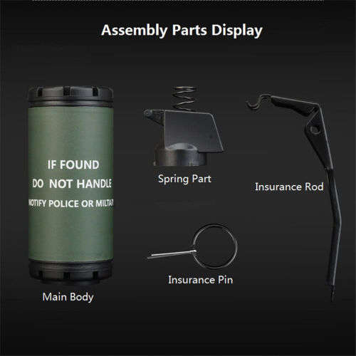 New Tactical Smoke Bomb Model Simulation smoke grenade for movie props Airsoft Paintball