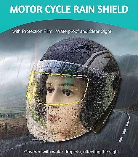 Rainproof Anti Fog Film For Helmets  - Rainproof and High Transparency 2 in 1