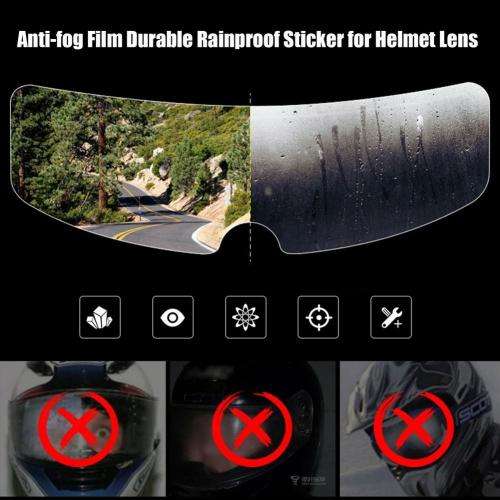 Rainproof Anti Fog Film For Helmets  - Rainproof and High Transparency 2 in 1