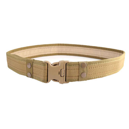 Tactical Belt with Keepers - Adjustable - Strong and Thick - KHAKI