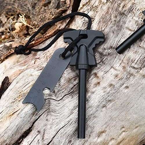 Outdoor Survival Magnesium Flint Steel Striker Fire Starter