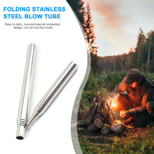 Outdoor Cooking Blow Fire  Ssteel Tube